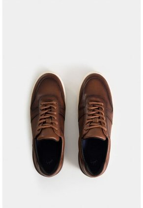 Tenis Whited 2 De Cuero Para Hombre Cordón Encerado Tenis Whited 2 De Cuero Para Hombre Cordón Encerado Miel 41 Vélez