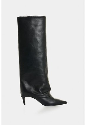 Bota En Cuero Para Mujer Ocean Bota En Cuero Para Mujer Ocean Negro 34 VÉLEZ