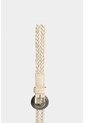 Cinturón Unifaz Trenzado En Cuero Para Mujer Anam Cinturón Unifaz Trenzado En Cuero Para Mujer Anam Crema XL VÉLEZ de Vélez