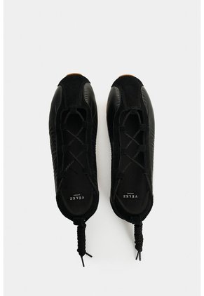 Baleta En Lona Y Cuero Para Mujer Venice Baleta En Lona Y Cuero Para Mujer Venice Negro 35 VÉLEZ