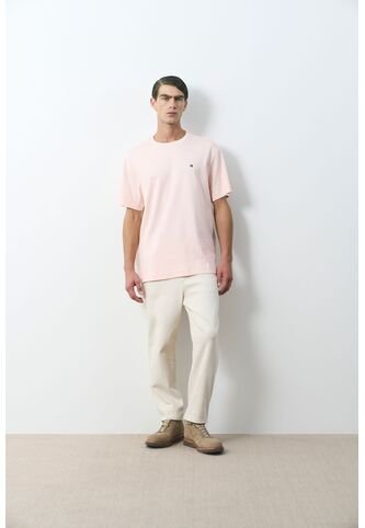 Camiseta Manga Corta Lerici Para Hombre Semi Fitted Camiseta Manga Corta Lerici Para Hombre Semi Fitted Rosado XL VÉLEZ Vélez