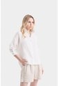 Camisa Manga Larga Peonia Para Mujer Camisa Manga Larga Peonia Para Mujer Blanco L VÉLEZ de Vélez