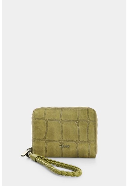Billetera En Cuero Para Mujer Grecia Billetera En Cuero Para Mujer Grecia Verde Oliva VÉLEZ