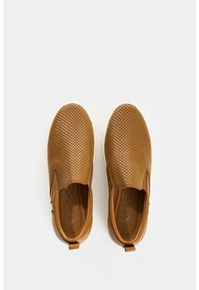 Mocasines En Cuero Grabado Para Mujer Gael Mocasines En Cuero Grabado Para Mujer Gael Miel 36 VÉLEZ