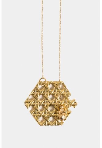 Collar Néctar Lafaurie Para Mujer Colgante Abeja Vélez