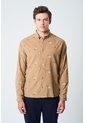 Camisa Lyra 2 Manga Larga Para Hombre Semi Fitted Camisa Lyra 2 Manga Larga Para Hombre Semi Fitted Kaky XXL VÉLEZ de Vélez