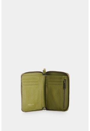 Billetera En Cuero Para Mujer Grecia Billetera En Cuero Para Mujer Grecia Verde Oliva VÉLEZ