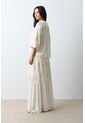 Falda Maxi Con Recogidos Para Mujer Bruma Falda Maxi Con Recogidos Para Mujer Bruma Crema 14 VÉLEZ de Vélez