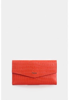 Billetera Porta Chequera De Cuero Para Mujer Selene Billetera Porta Chequera De Cuero Para Mujer Selene Rojo VÉLEZ