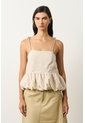 Camisa Strapless En Lino Krill Para Mujer Camisa Strapless En Lino Krill Para Mujer Arena XS VÉLEZ de Vélez