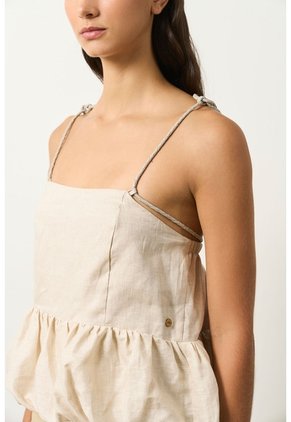 Camisa Strapless En Lino Krill Para Mujer Camisa Strapless En Lino Krill Para Mujer Arena XS VÉLEZ