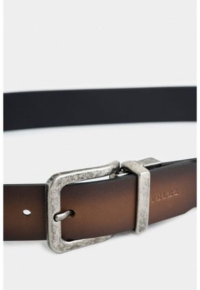 Cinturón Doble Faz Loira De Cuero Para Hombre Acabado Envejecido Cinturón Doble Faz Loira De Cuero Para Hombre Acabado Envejecido Miel 42 Vélez