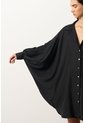 Vestido Sereno Para Mujer Manga Murciélago Vestido Sereno Para Mujer Manga Murciélago Negro 12 VÉLEZ de Vélez