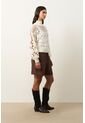 Sweater Oversize Cuello Alto En Algodón Para Mujer Runas Sweater Oversize Cuello Alto En Algodón Para Mujer Runas Crema M VÉLEZ de Vélez