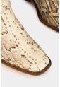 Botines Tacón Texano De Cuero Para Mujer Folia Pitón Botines Tacón Texano De Cuero Para Mujer Folia Pitón Beige 35 Vélez de Vélez