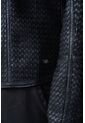 Chaqueta De Cuero Tejido Para Mujer Woven Chaqueta De Cuero Tejido Para Mujer Woven Negro M VÉLEZ de Vélez