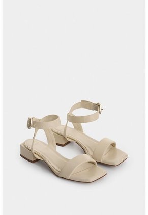 Sandalia Tacón Ursa De Cuero Para Mujer Amarre Talón Sandalia Tacón Ursa De Cuero Para Mujer Amarre Talón Blanco 38 VÉLEZ