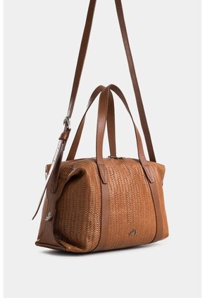 Bowling Mini Zarzamora De Cuero Para Mujer Manija Doble Bowling Mini Zarzamora De Cuero Para Mujer Manija Doble Miel Vélez