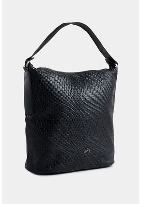 Shopping Delta De Cuero Para Mujer Grabado Ondas Shopping Delta De Cuero Para Mujer Grabado Ondas Negro VÉLEZ