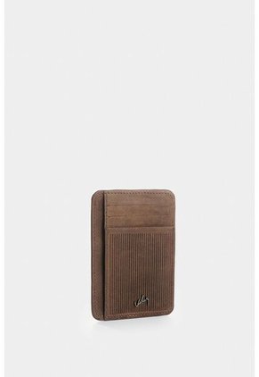 Porta Tarjetas Vértice De Cuero Para Hombre Detalle Rayas Porta Tarjetas Vértice De Cuero Para Hombre Detalle Rayas Cafe VÉLEZ