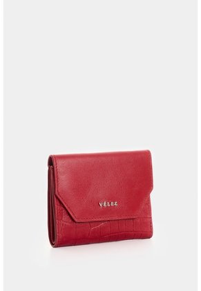 Billetera En Cuero Para Mujer Acari Billetera En Cuero Para Mujer Acari Rojo VÉLEZ