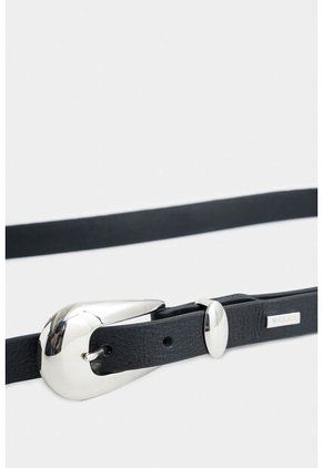 'Cinturón Unifaz Mallorca De Cuero Liso Para Mujer Puntera Metálica 'Cinturón Unifaz Mallorca De Cuero Liso Para Mujer Puntera Metálica Negro S Vélez