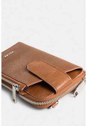 Porta Chequera Ibiza De Cuero Para Mujer Cadena Porta Chequera Ibiza De Cuero Para Mujer Cadena Miel Vélez