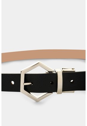 Cinturón Doble Faz En Cuero Para Mujer Aura Cinturón Doble Faz En Cuero Para Mujer Aura Negro M VÉLEZ