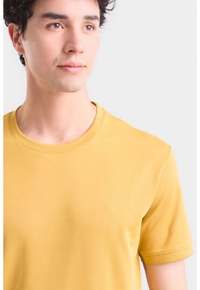 Camiseta Micropima Arizona Para Hombre Semi Ajustada Camiseta Micropima Arizona Para Hombre Semi Ajustada Mostaza S VÉLEZ