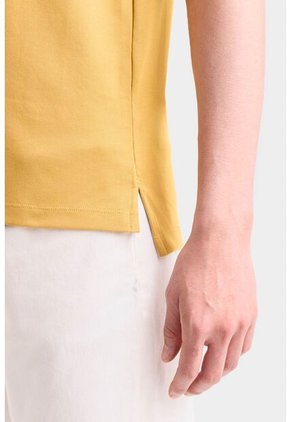 Camiseta Micropima Arizona Para Hombre Semi Ajustada Camiseta Micropima Arizona Para Hombre Semi Ajustada Mostaza S VÉLEZ
