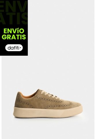 Zapatos De Cordón De Cuero Gamuzado Para Hombre Ocean Zapatos De Cordón De Cuero Gamuzado Para Hombre Ocean Arena 41 VÉLEZ Vélez