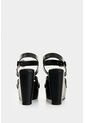 Sandalia Plataforma De Cuero Para Mujer Luzia Sandalia Plataforma De Cuero Para Mujer Luzia Negro 36 VÉLEZ de Vélez