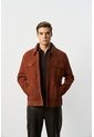 Chaqueta Aron En Gamuza Para Hombre Detalle Cuero Chaqueta Aron En Gamuza Para Hombre Detalle Cuero Naranja S VÉLEZ de Vélez