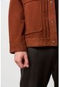 Chaqueta Aron En Gamuza Para Hombre Detalle Cuero Chaqueta Aron En Gamuza Para Hombre Detalle Cuero Naranja S VÉLEZ de Vélez