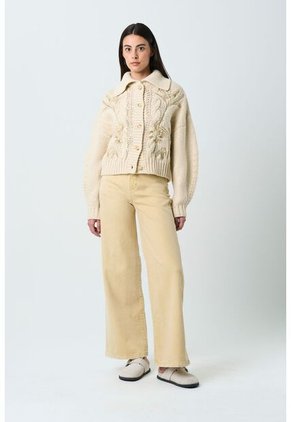 Cardigan Kalixto Tejido Para Mujer Bordado Cardigan Kalixto Tejido Para Mujer Bordado Arena L VÉLEZ