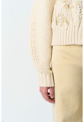 Cardigan Kalixto Tejido Para Mujer Bordado Cardigan Kalixto Tejido Para Mujer Bordado Arena L VÉLEZ