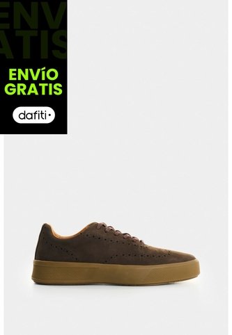 Zapatos De Cordón De Cuero Gamuzado Para Hombre Ocean Zapatos De Cordón De Cuero Gamuzado Para Hombre Ocean Cafe 38 VÉLEZ Vélez