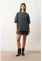 Camiseta Relaxed Fit Para Hombre Camiseta Relaxed Fit Para Hombre Gris Pistola XS VÉLEZ de Vélez