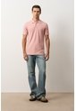 Polo Para Hombre Semi Fit Detalle Jacquard Polo Para Hombre Semi Fit Detalle Jacquard Coral XL VÉLEZ de Vélez