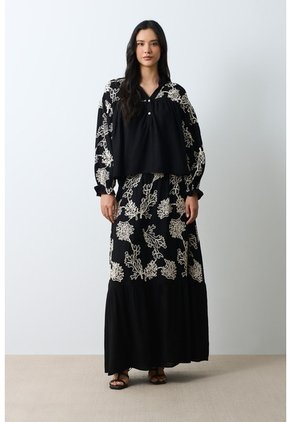 Camisa Manga Larga Para Mujer Bruma Camisa Manga Larga Para Mujer Bruma Negro S VÉLEZ