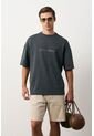 Camiseta Relaxed Fit Para Hombre Camiseta Relaxed Fit Para Hombre Gris Pistola XS VÉLEZ de Vélez