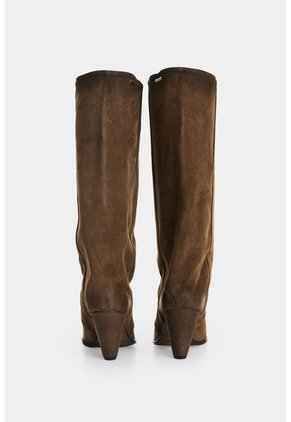 Bota Texana En Cuero Gamuzado Para Mujer Sierra Bota Texana En Cuero Gamuzado Para Mujer Sierra Tabaco 34 VÉLEZ