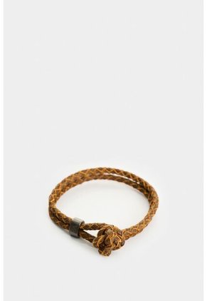 Manilla De Cuero Trenzado Para Hombre Tessa Manilla De Cuero Trenzado Para Hombre Tessa Miel VÉLEZ