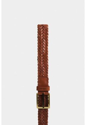 Cinturón Unifaz Trenzado De Cuero Para Hombre Atlas Cinturón Unifaz Trenzado De Cuero Para Hombre Atlas Terracota 42 VÉLEZ