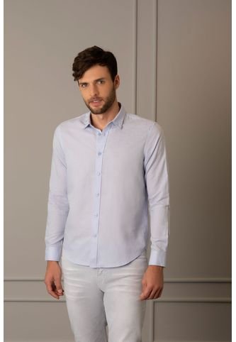 Vélez - Camisa Manga Larga Para Hombre Fibras Naturales