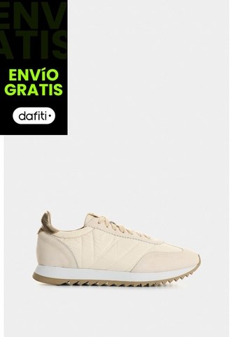 Tenis De Cuero Y Textil Para Mujer Flora Tenis De Cuero Y Textil Para Mujer Flora Blanco 35 VÉLEZ Vélez