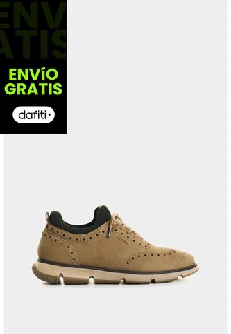 Zapatos Cordón Apolo De Cuero Para Hombre Detalles Deportivos Zapatos Cordón Apolo De Cuero Para Hombre Detalles Deportivos Kaky 41 VÉLEZ Vélez