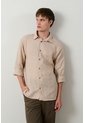 Camisa Manga Larga Regular Fit Para Hombre Faro Camisa Manga Larga Regular Fit Para Hombre Faro Arena XL VÉLEZ de Vélez