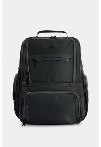Morral Edén En Lona Y Cuero Para Hombre Multifuncional Morral Edén En Lona Y Cuero Para Hombre Multifuncional Gris VÉLEZ