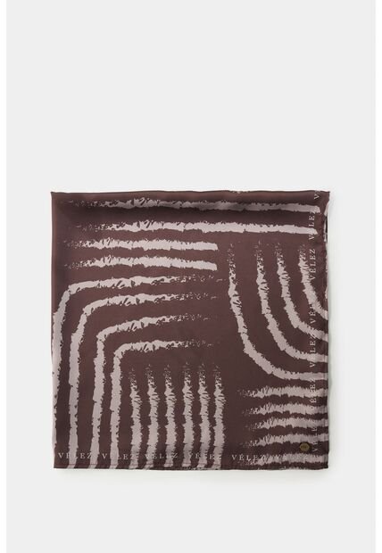 Pañuelo Pequeño Satinado Estampado Para Mujer Tessa Pañuelo Pequeño Satinado Estampado Para Mujer Tessa Cafe XS VÉLEZ